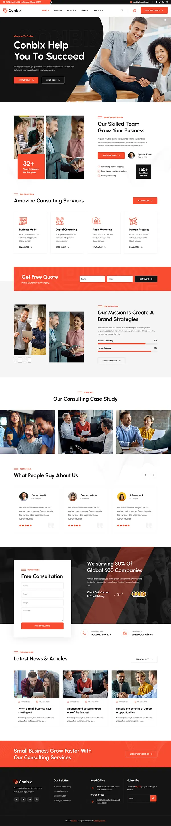 Conbix - Joomla 6 Business Consulting Template